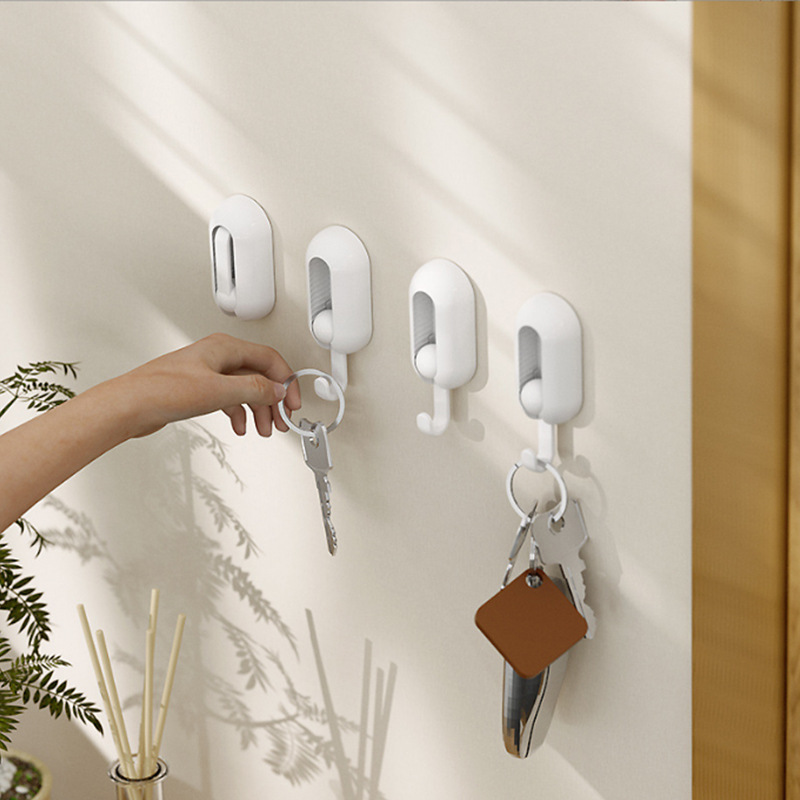 4pcs Wall Mount Towel Hooks