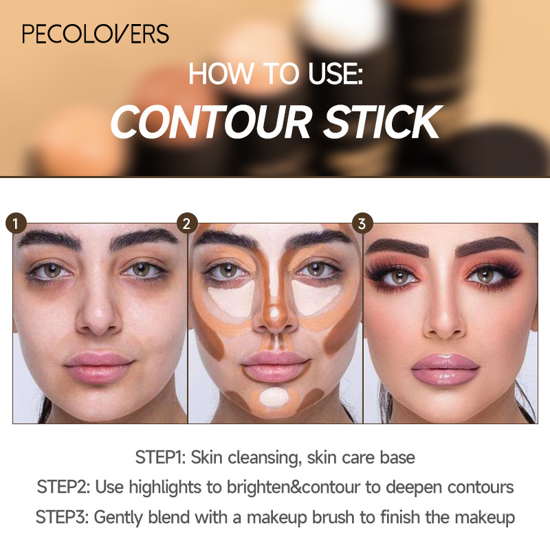 Highlighter Stick Glitter Contouring Bronzer Face Shimmer - Temu