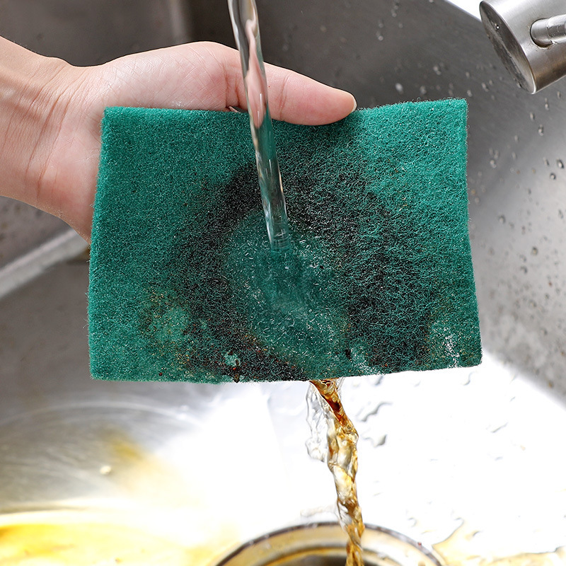 Tradineur - Estropajo con esponja para fregar, elimina grasa y restos de  comida incrustados, limpieza vajilla, cubiertos, utensi