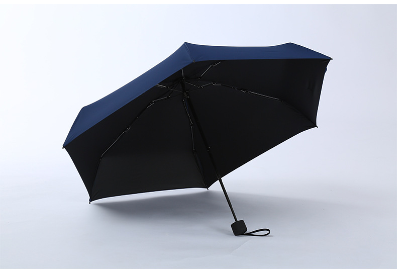 RV Paraguas de viaje plegable (verde oscuro), mini paraguas de 19 pulgadas,  6 huesos, paraguas compacto portátil a prueba de viento, con bolsa de  almacenamiento, mini paraguas de viaje, paraguas plegable para
