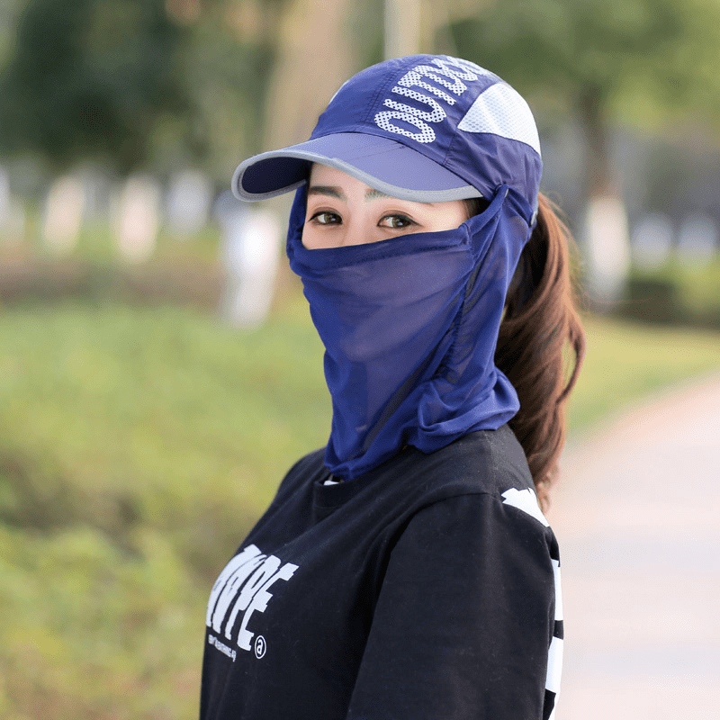 Foldable Sun Fishing Hats Cycling Face - Temu New Zealand