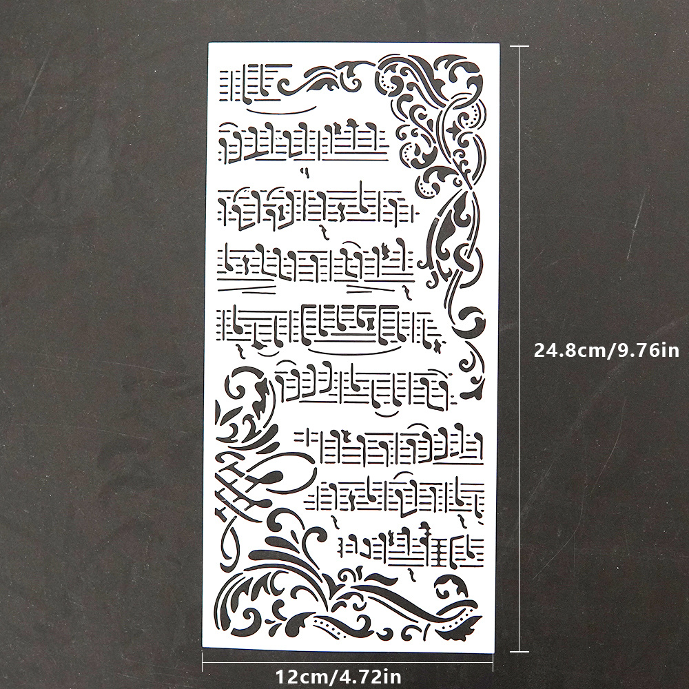 Musical Notes And Staff Diy Stencils Wall Painting - Temu