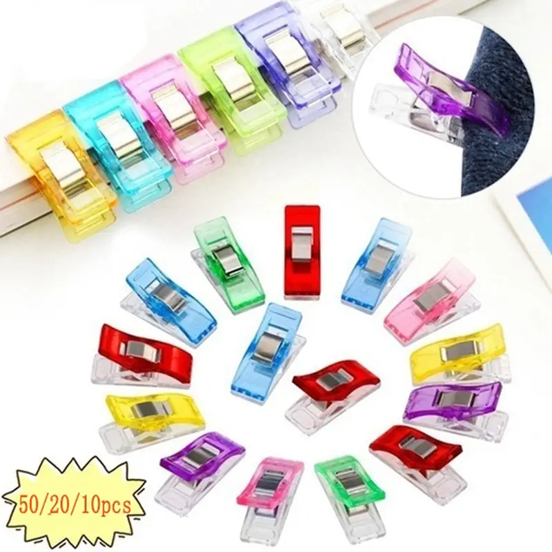 Colorful Plasitc Clips For Sewing Craft Quilt Binding And - Temu