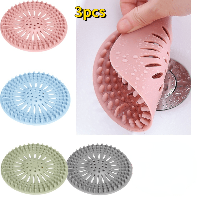 Review of zaa Bathtub Drain Hair Catcher, 2 Pack Silicone Collapsible Drain  Protector 