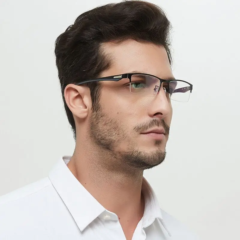 tr90 titanium multifocal reading glasses photochromic progressive bifocal anti blue ray uv protection presbyopic glasses for men and women details 3