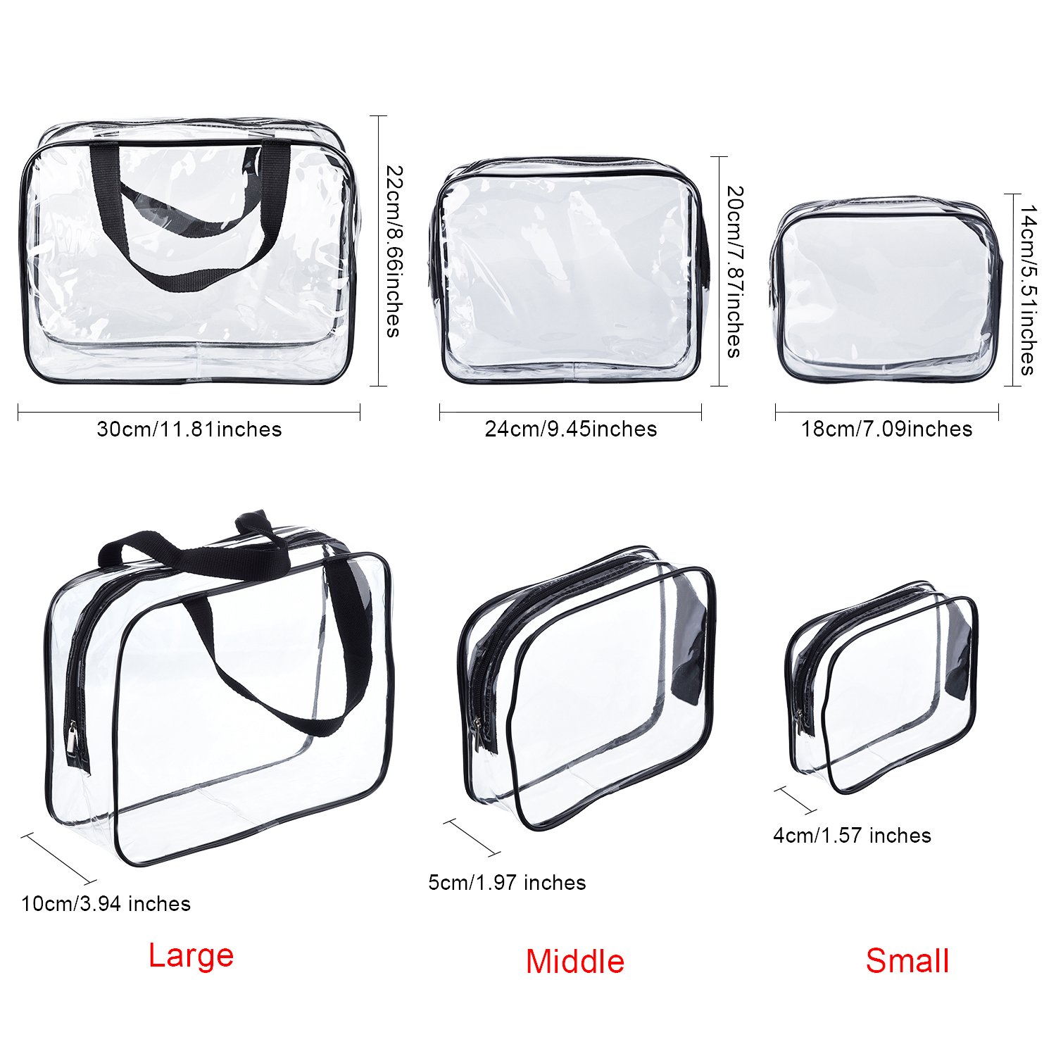 Clear Toiletry Bag, Tsa Approved Toiletry Bag Quart Size Bag, Travel Makeup  Cosmetic Bag For Women Men, Carry On Airport Airline Compliant Bag - Temu