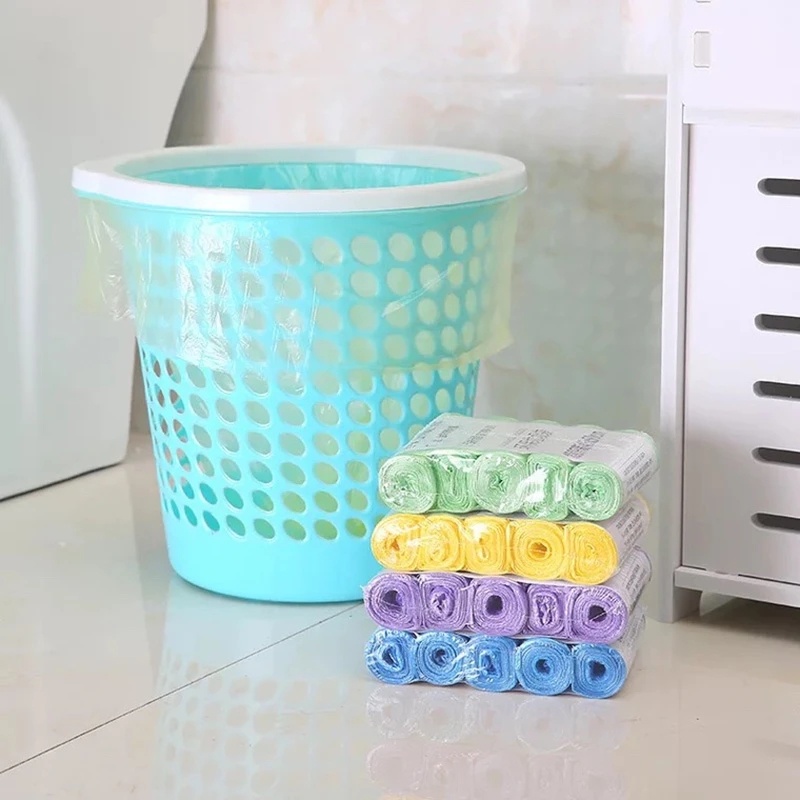 Color Disposable Garbage Bags Kitchen Storage Trash Can - Temu