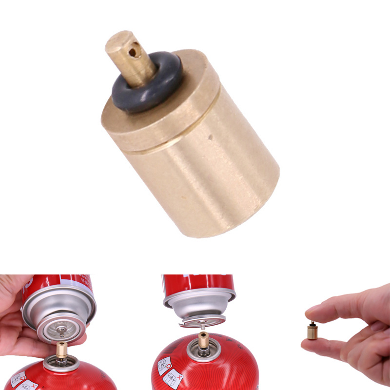 1pc Portable Inflation Adapter For Outdoor Camping Stove Gas