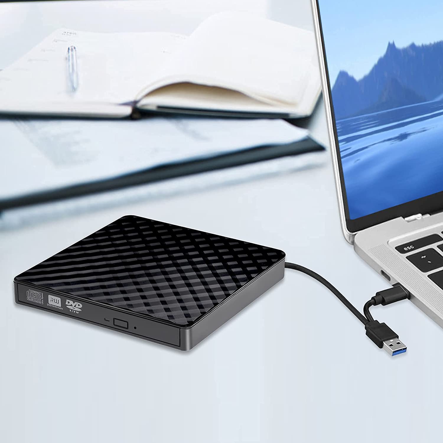 5 in 1 Usb 3.0 External Cd/dvd Drive: Portable Compatible - Temu