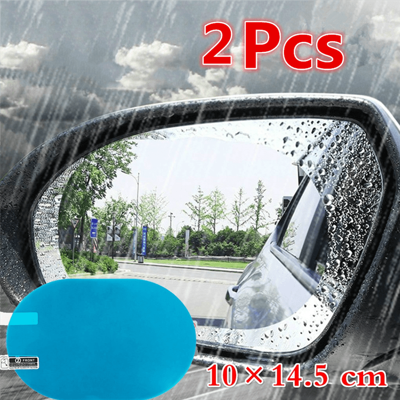 

2 Pcs Rainproof Car Rearview Mirror Sticker Anti-fog Protective Film Rain Shield