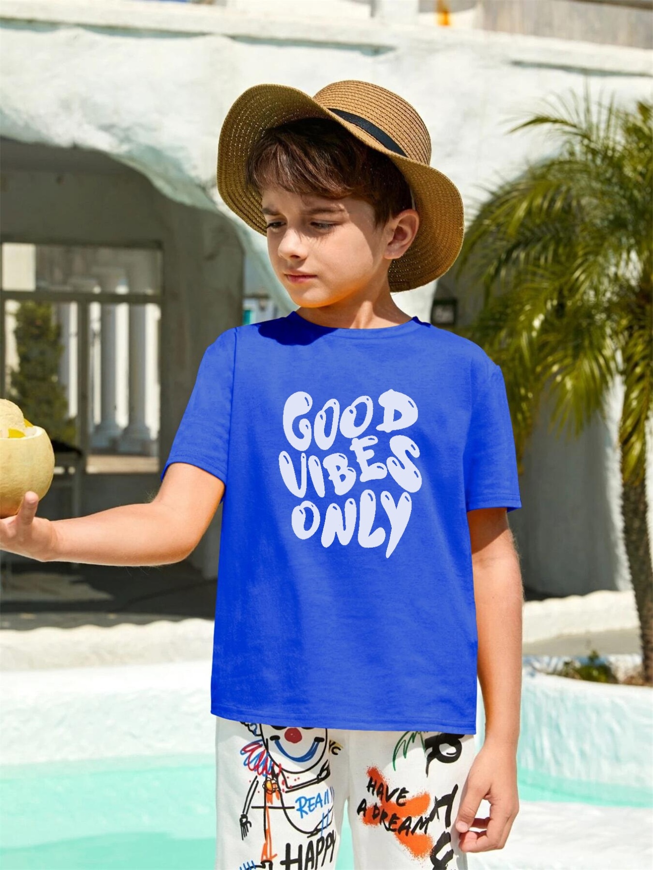 Good Vibes Only Royal T-Shirt