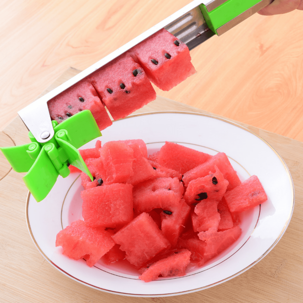 Dropship 1pc Watermelon Cutter Slicer, Stainless Steel Watermelon Cube  Cutter Quickly Safe Watermelon Knife, Fun Fruit Salad Melon Cutter For  Kitchen Gadget to Sell Online at a Lower Price