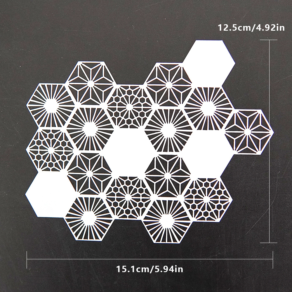 Transform Your Walls Into Something Beautiful Using Tape and a Hexagon  Template - DIY & Crafts