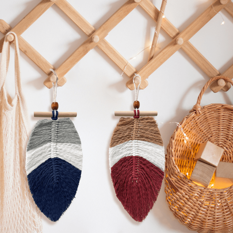 Handmade Cotton Macrame Wall Hanging - Braided Lovers