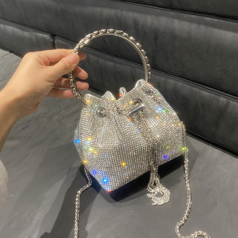 Gold Handbags for Women Designer Luxury Brands Bling Purses Rhinestone  Diamond Evening Clutch Tote Mini Crossbody Bags 2023 - AliExpress
