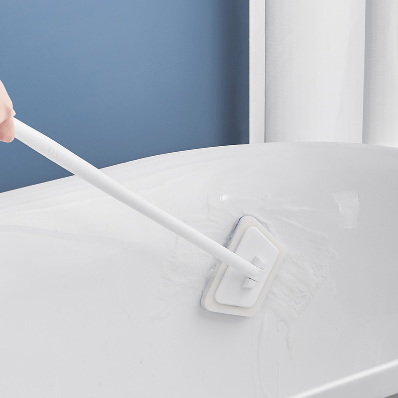 Multi-function Kitchen Stoves Bendable Cleaning Brush Pool Toilet Bathroom  Tiles Bathroom Floor Brush(White) 