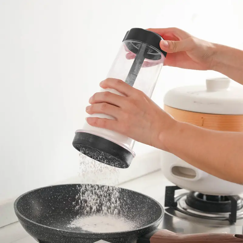 Hand-held Rotating Flour Sifter Cup Flour Mixer Semi-automatic Powder  Powdered Sugar Sieve Filter Screen Kitchen Baking Utensils - Temu