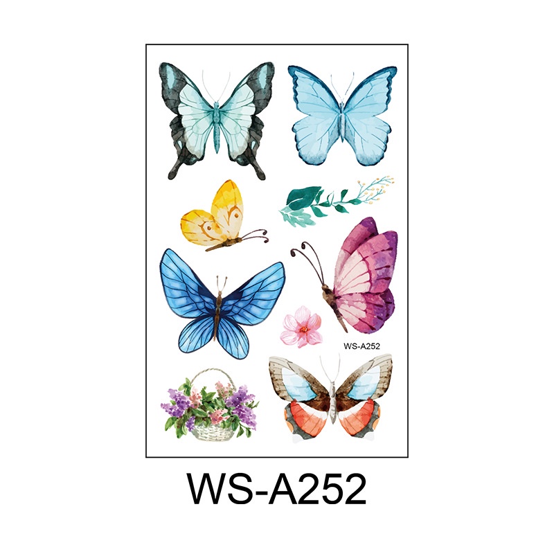 MAYCREATE 10 Sheet Glittering Tattoo Sticker, Butterfly Dreamcatcher Theme  Sticker Waterproof Temporary Tattoos for Birthday Parties, Group  Activities, Aesthetic Tattoo Sticker Tattoo at Rs 398.00, Personal Care  Products