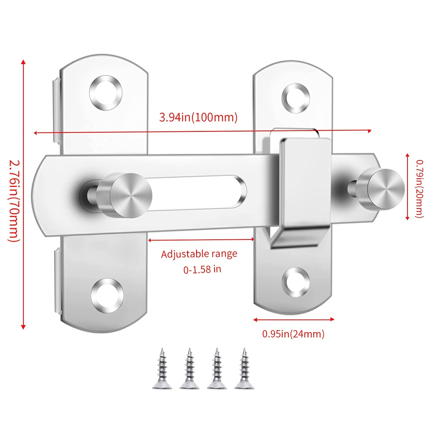 Pcs Barn Door Lock Sliding Door Lock Barn Gate Latch, 41% OFF