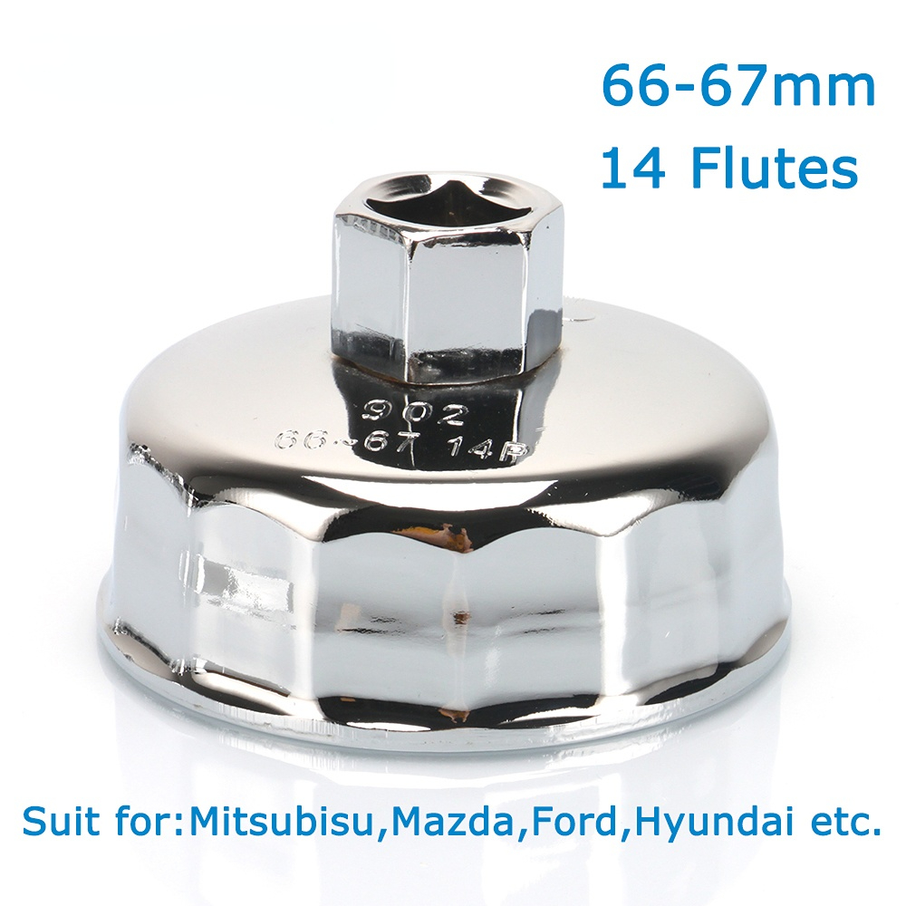 Ölfilterschlüssel Ölfilterkappe 64mm 14-Flöten passt für Toyota