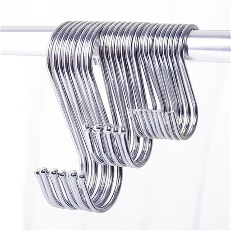 Stainless Steel S shaped Wall mounted Hanging Hooks Hangers - Temu