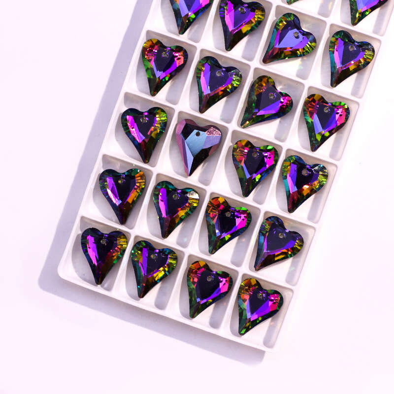 Stylish Colorful Cute Heart shaped Crystal Gem Rhinestone - Temu