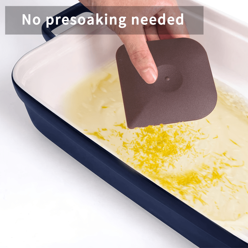 4pcs Pot Baking Dish Cast Iron Skillets Pan Scraper Cleaning Tool  Multifunctional Cookware Cake Cutter Durable Kitchen
