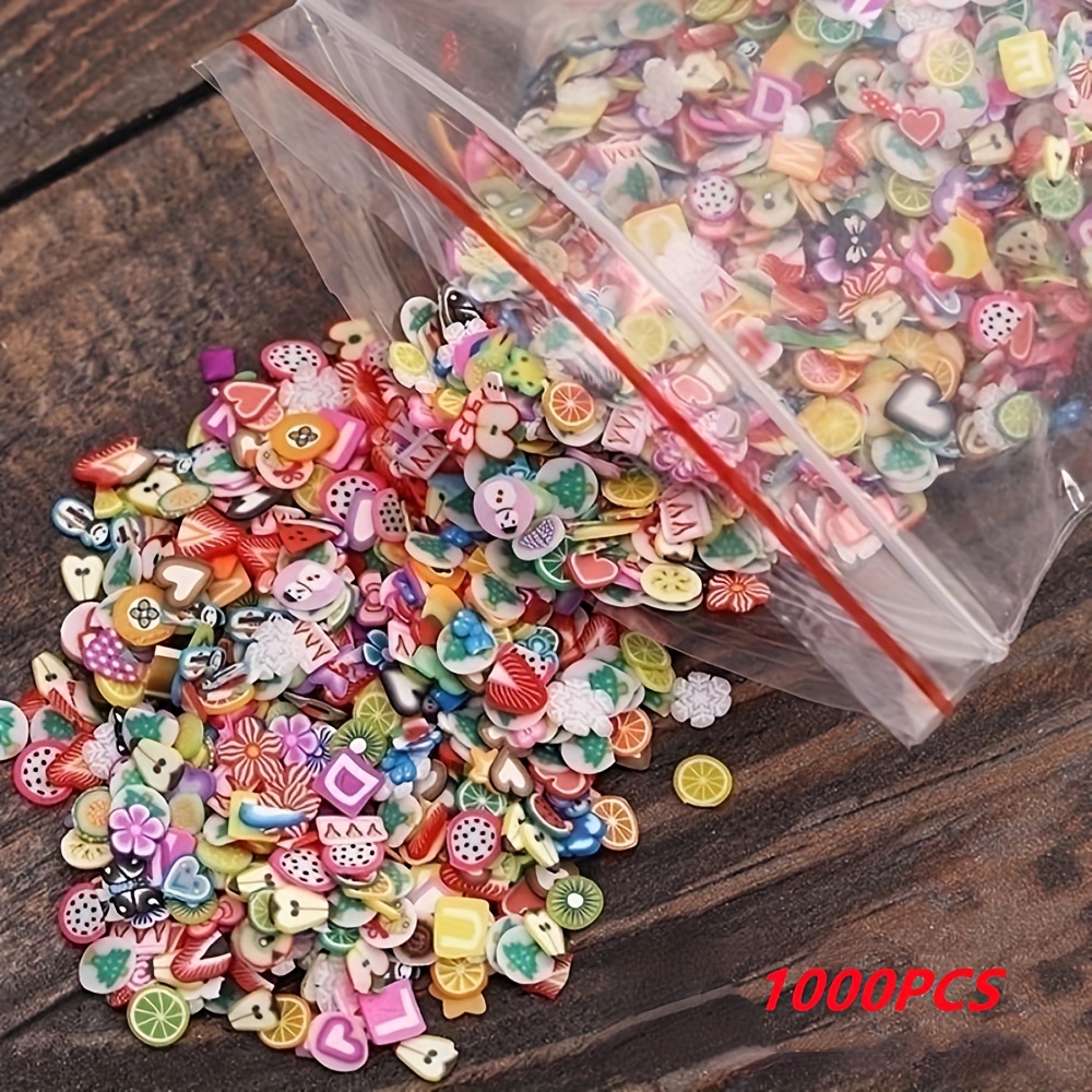 15 Jar Fruit Nail Art Charms,Fruit Slime Charms,3D Polymer Accessories For  Slime, Lip Gloss Making Supplies Resin And Nail Art Decorations