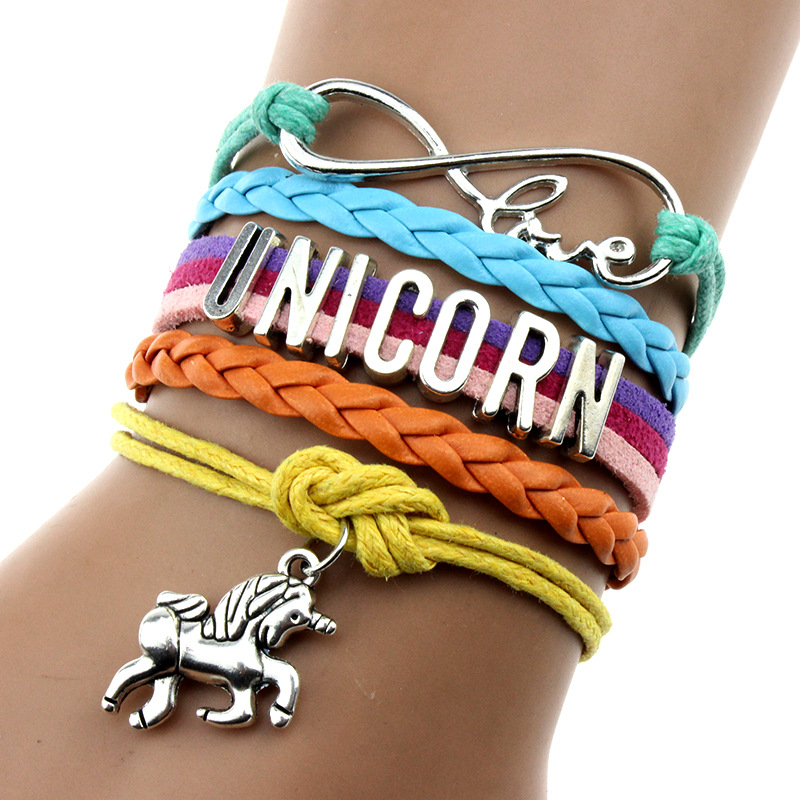 Cadeaux Bracelet cuir personnalisable décor Fer à cheval simple ou