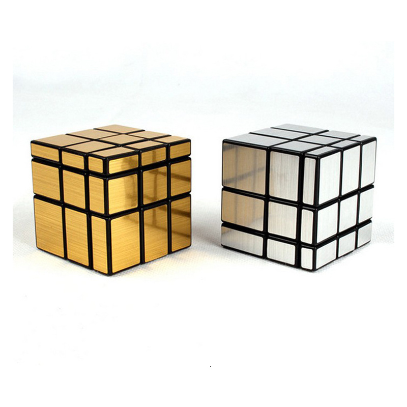 Mirror Speed Cube Puzzle 3x3x3 Or Et Argent Miroir Magic Cube