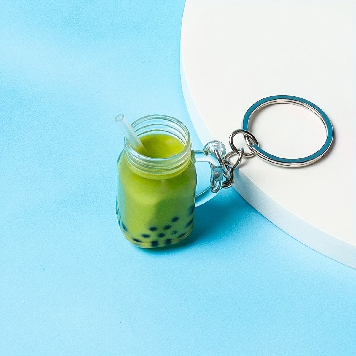 Boba Milk Tea Keychain / Boba Car Accessories/ Bubble Tea Drink