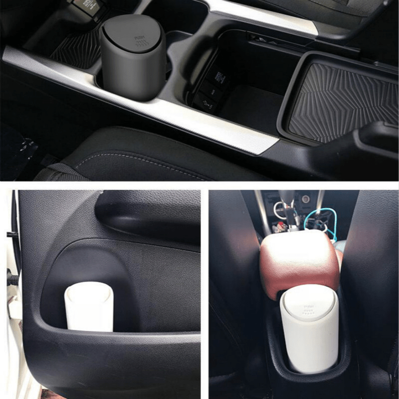 Schwarzer/weißer Auto-Müllbehälter Auto-Müll Silikon Bequeme