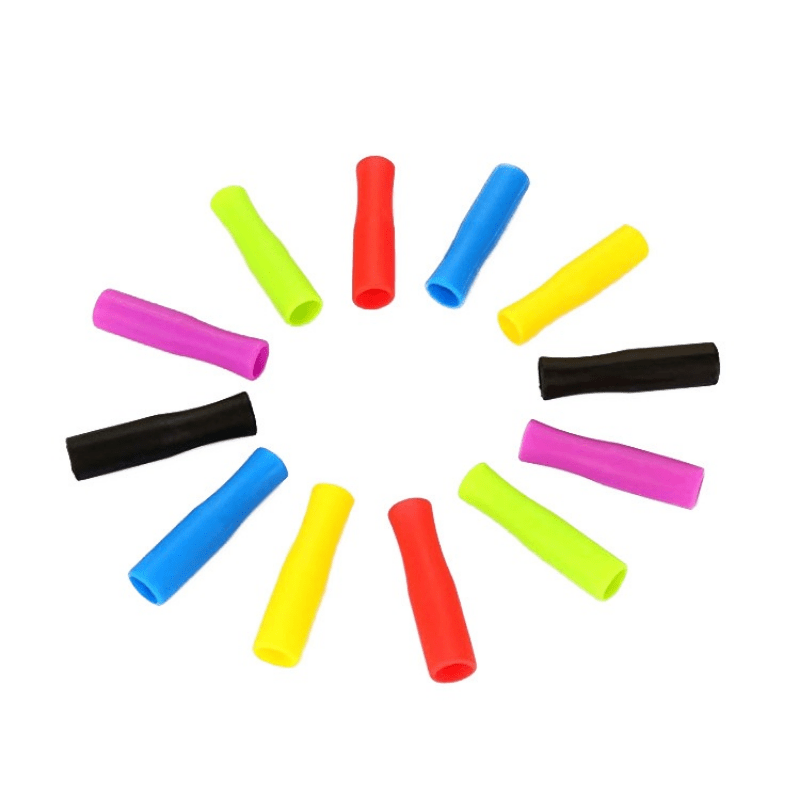 20 Pcs Silicone Straw Tips, Reusable Teeth Protectors Durable