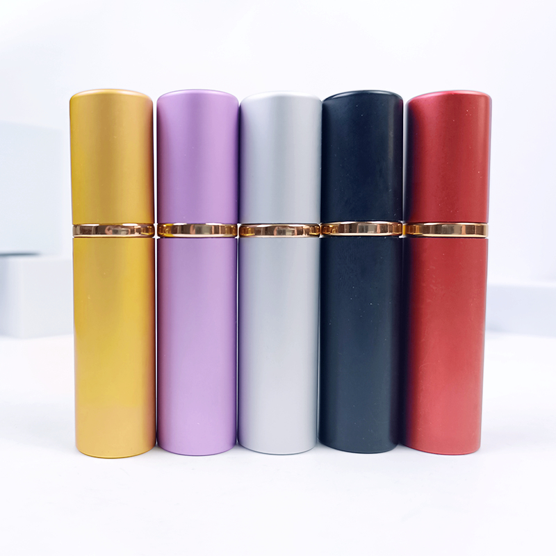 5PCS 10ml Refillable Mini Perfume Bottle Portable Aluminum