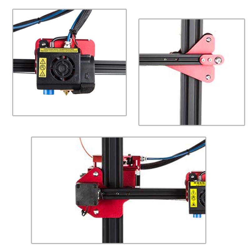 Plaque de support arrière d'extrudeuse 3D avec poulie Pièces d