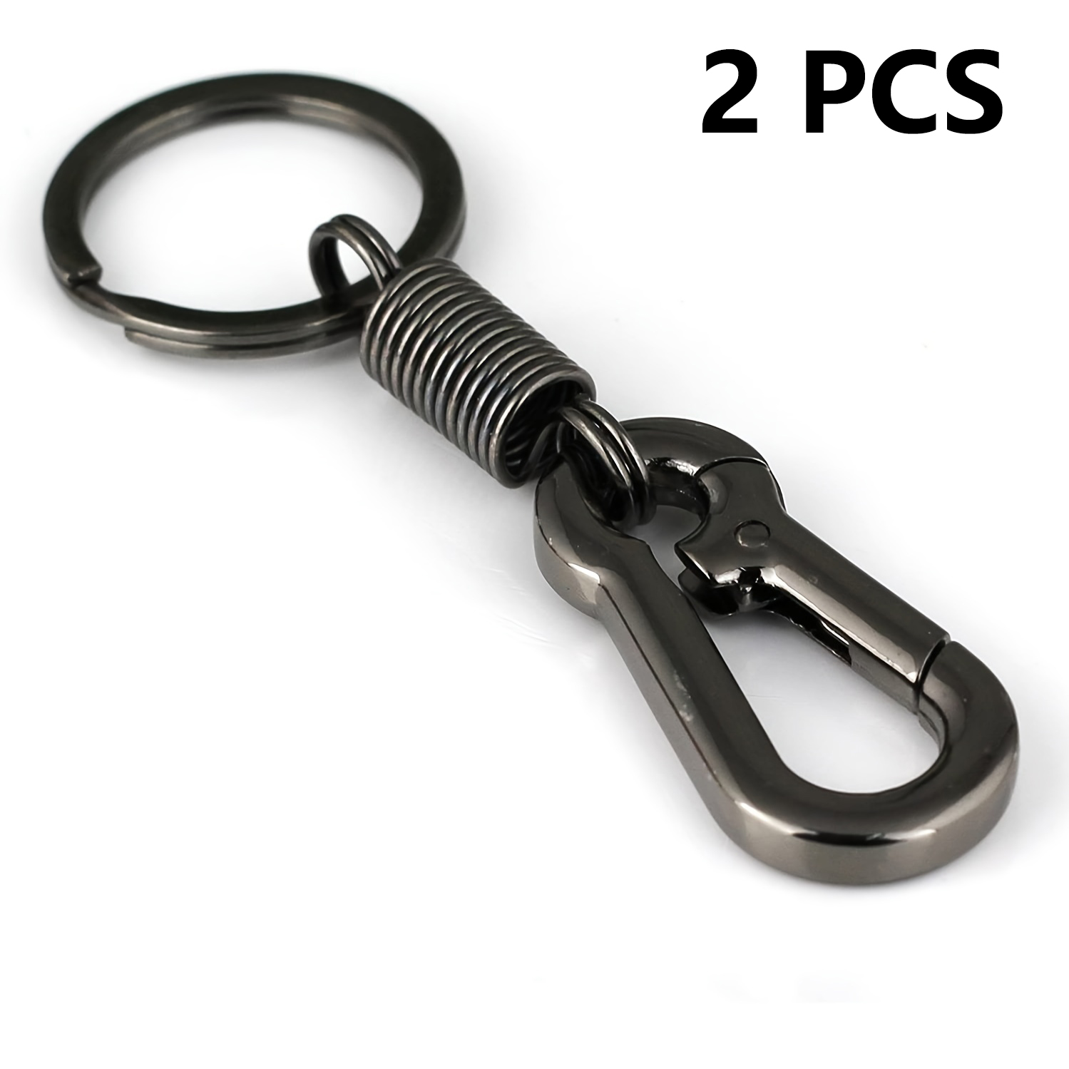 Brass Keychain with Lock D Key Chain for Men, Golden Color Camping Carabiner Survival Camping Equipment Buckles Hooks Key Ring Accessories,Temu