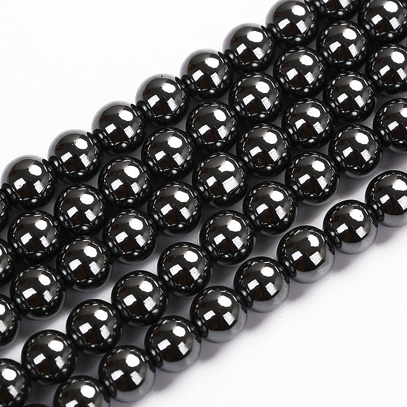 Black Faceted Hematite Beads Natural Stone Beads Round Loose Beads For  Jewelry Making Diy Bracelet Accessories - Temu United Arab Emirates