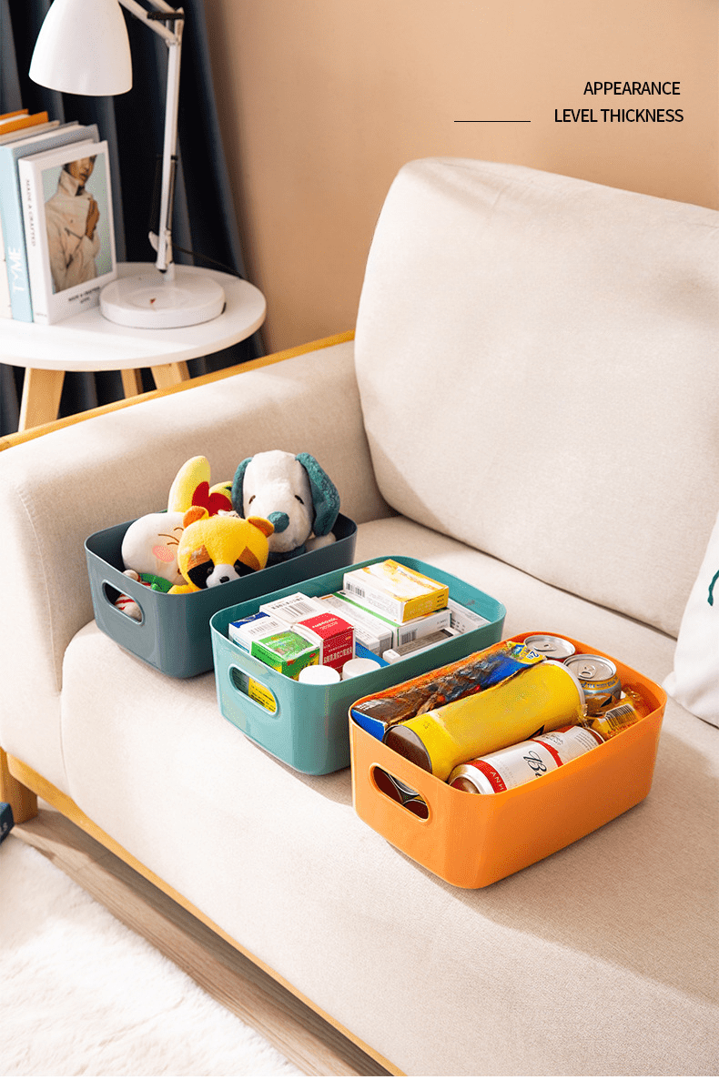 Plastic Storage Bins Minimalist Plain Storage Box For Home - Temu