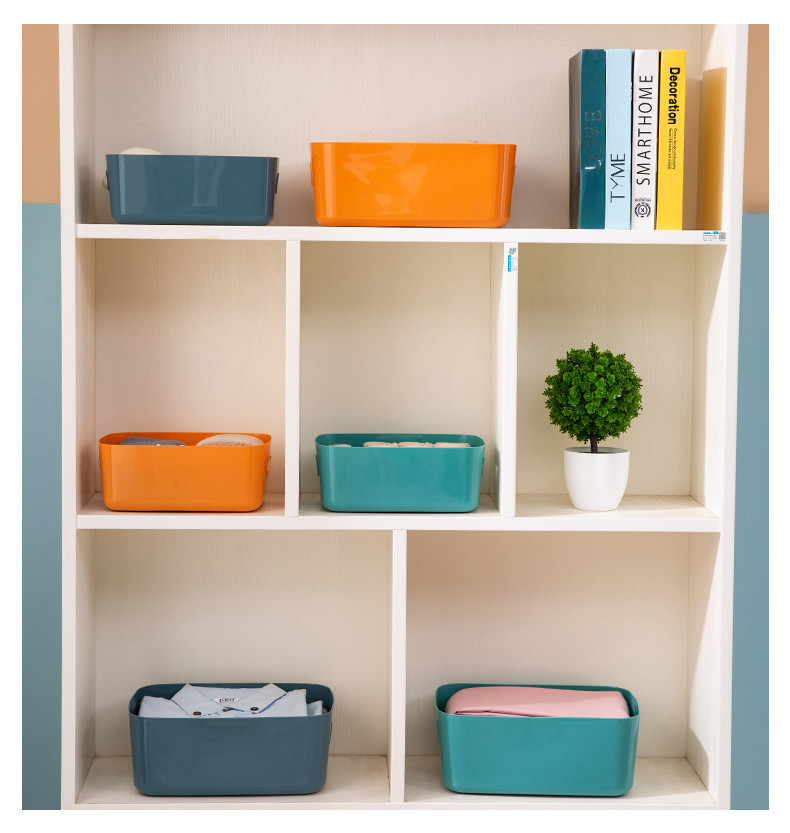 Plastic Storage Bins Minimalist Plain Storage Box For Home - Temu