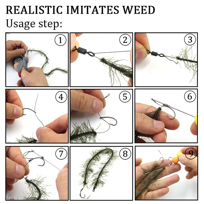 Realistic Carp Fishing Line Method Feeder Hair Rigs: - Temu