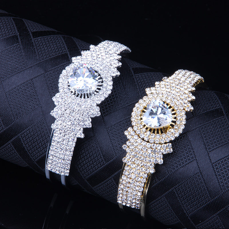 kiritilgan yaltiroq rhinestones kristal bangil bangle bilakuzuk nafis qo'l zargarlik dekor tafsilotlari 4