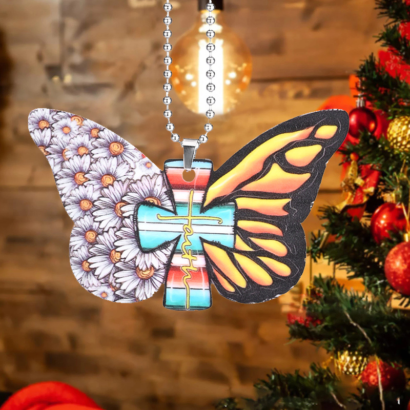 Butterfly Christmas Tree  Colorful christmas tree, Christmas tree