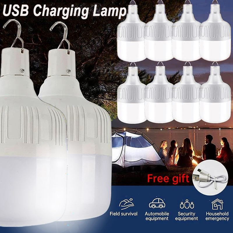 Usb Rechargeable Led Lamp Bulbs, Portable Lantern Night Lights For Outdoor  Emergency Camping Fishing - Temu