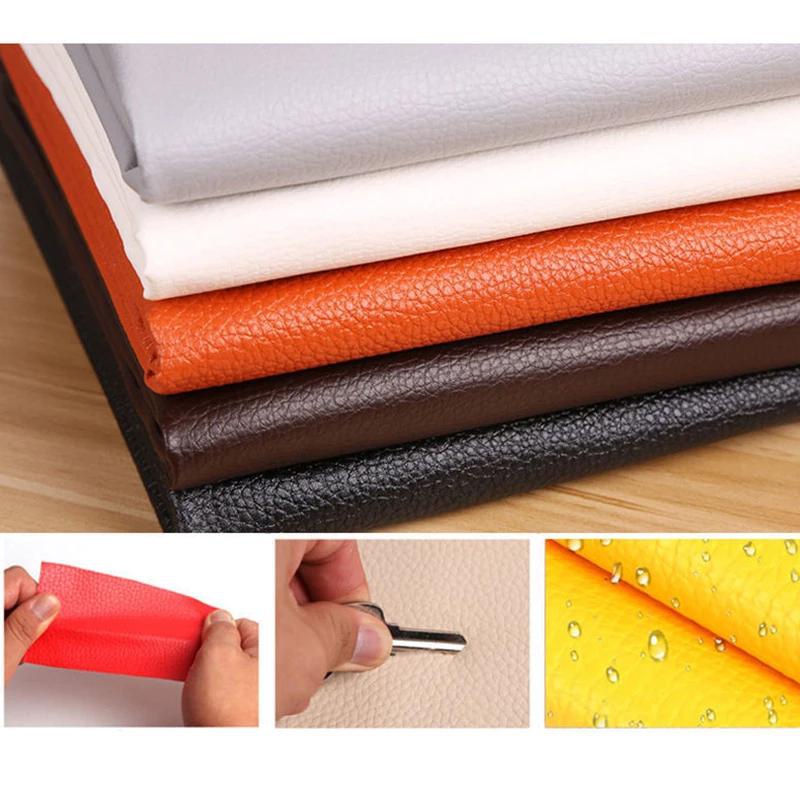 Self-Adhesive Leather Repair Patch Sofa Black PU Leather Sticker for  Furniture Table Chair Clothes Car Seats Shoe Bags Fix Patch