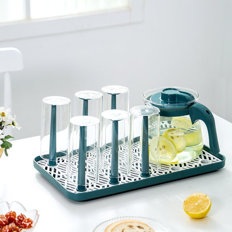 Cup Drying Rack Stand 8 Cup Plastic Drainer Holder Rack Non - Temu