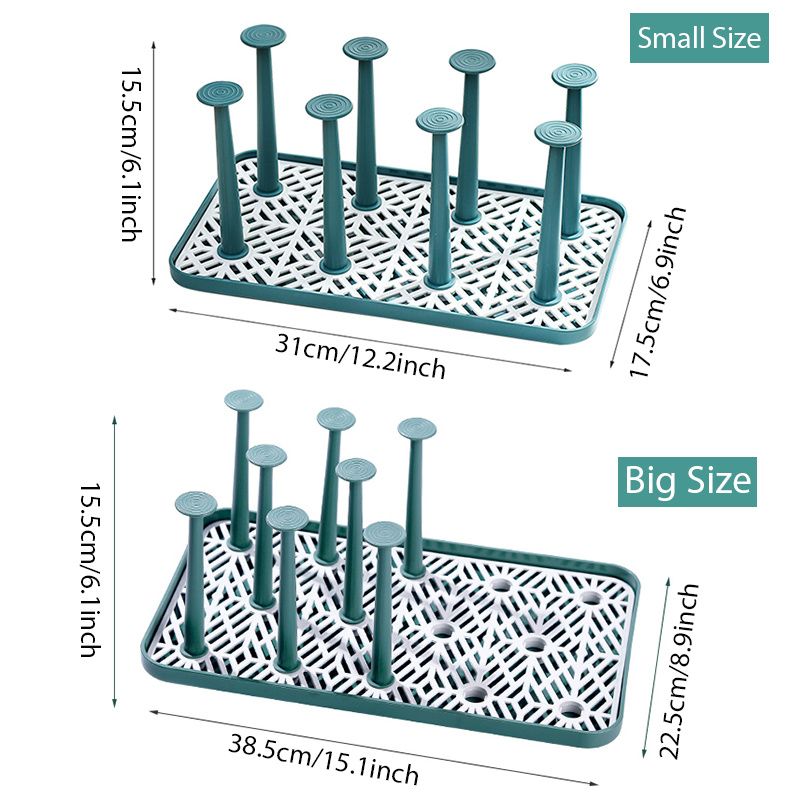 Cup Drying Rack Stand 8 Cup Plastic Drainer Holder Rack Non - Temu