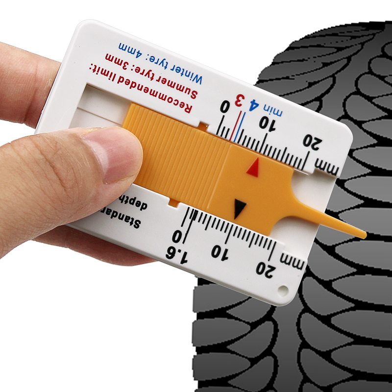 Jauge de profondeur de bande de roulement, Jauge de profondeur de pneu à  code couleur intelligent Jauges métriques de profondeur de bande de  roulement de voiture à code couleur(25MM, 2pcs) 