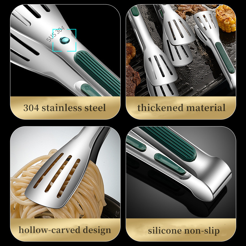 304 Stainless Steel Food Tong Cake Bread Clip Commercial - Temu