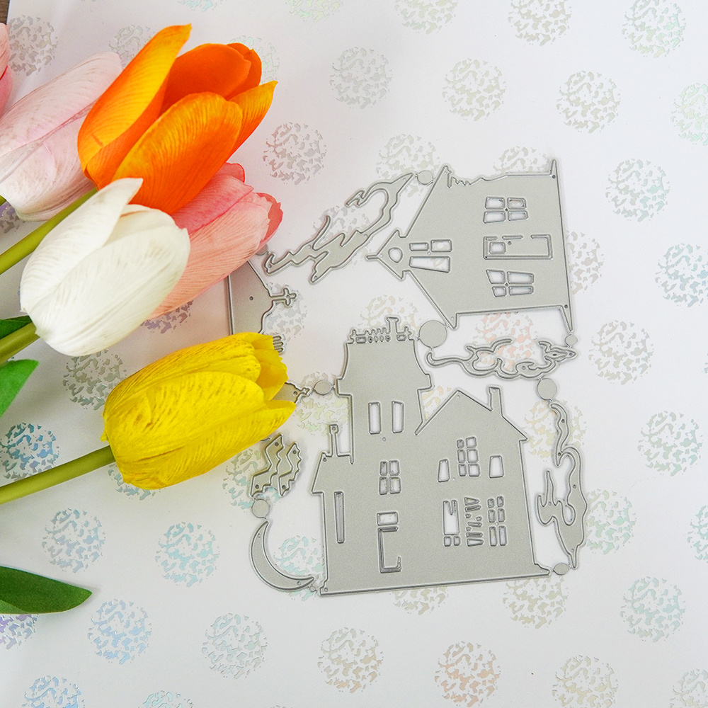 Halloween Stanzschablonen Set - 2 Metall-Schneideformen Für Grusel-Deko & Karten