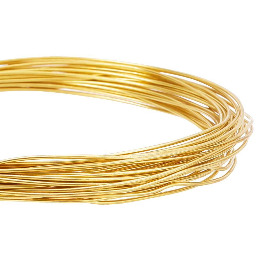 5 Meters 18K Gold Plated Copper Wire DIY Jewelry Making Brass Metal Wire  For Handmade Wire Jewelry Crafts